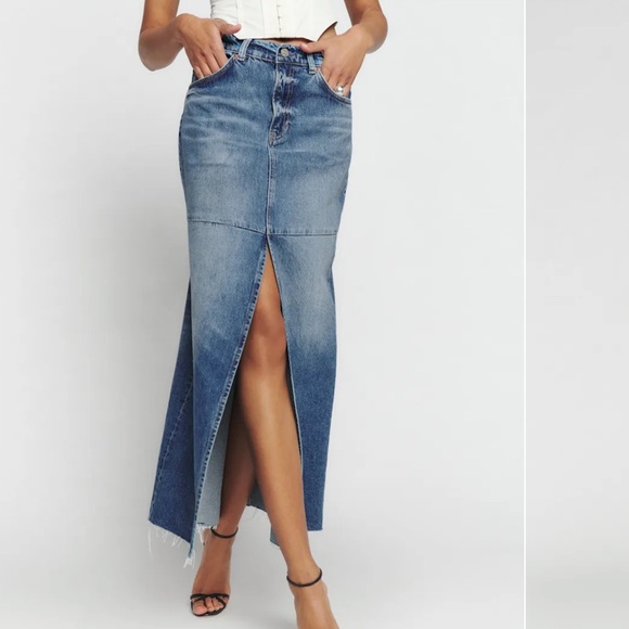Reformation Dresses & Skirts - Reformation Tazz Denim Maxi Skirt
